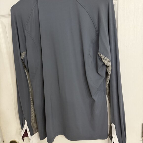 Ariat Pro Series English Show Shirt, gray Long sleeve - Picture 4 of 6